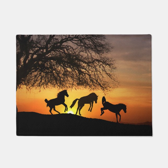 Happy Horse Door Mat (Front)