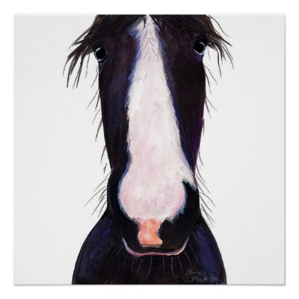 Happy Horse &#39; JeFF &#39; by Shirley MacArthur Poster
