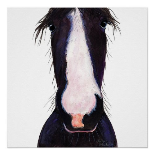 Happy Horse  JeFF  by Shirley MacArthur Poster