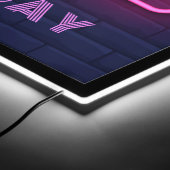 Happy Hour All Day Neon Sign Custom Text (Corner)