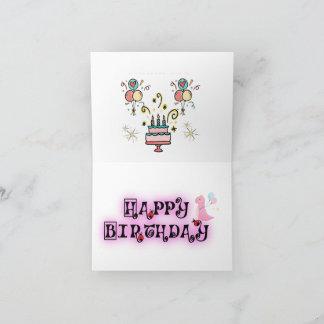 Happy Hour and Getting Old Funny Birthday Card