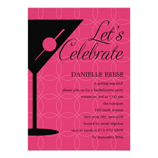 Happy Hour Bachelorette/Bridal Shower Invitation Personalized ...