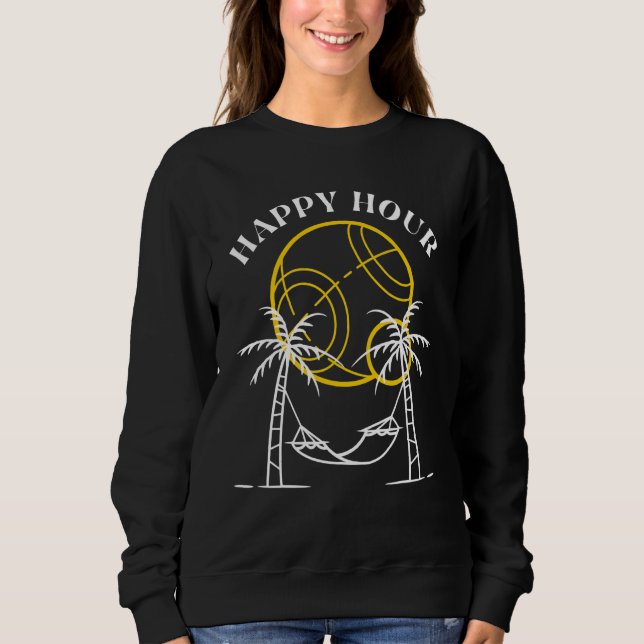 HAPPY HOUR BOCCE BOCCI BALL Island Sweatshirt (Front)