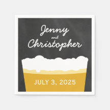 Happy Hour Brewery Craft Beer Party Napkins