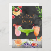 Happy Hour Cocktail Party Invitation (Front/Back)