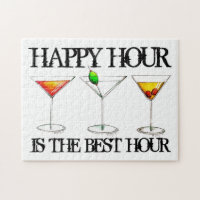Happy Hour Cocktails Cosmo Martini Manhattan Drink