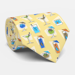 Happy Hour Fifties Cocktail Yellow Tie