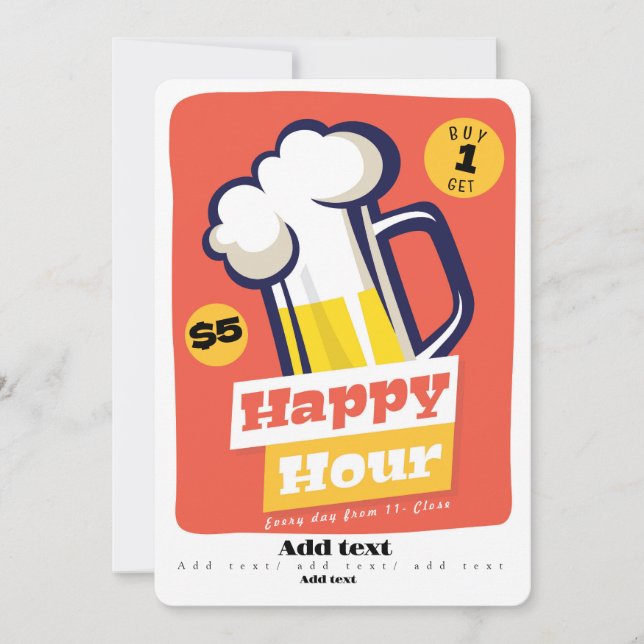 Happy Hour Invitation (Front)