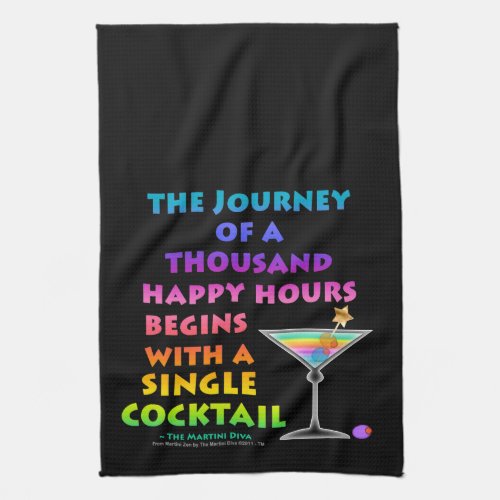 HAPPY HOUR JOURNEY Kitchen Bath Bar TOWEL