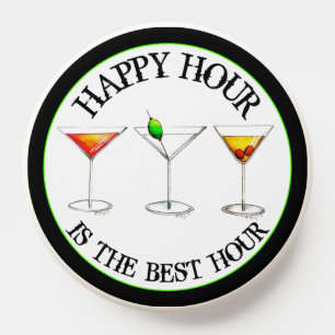 Happy Hour Martini Manhattan Cosmopolitan Cocktail PopSocket