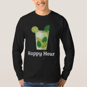 Happy Hour Mojito  Cocktail Drinking Cinco de Mayo T-Shirt