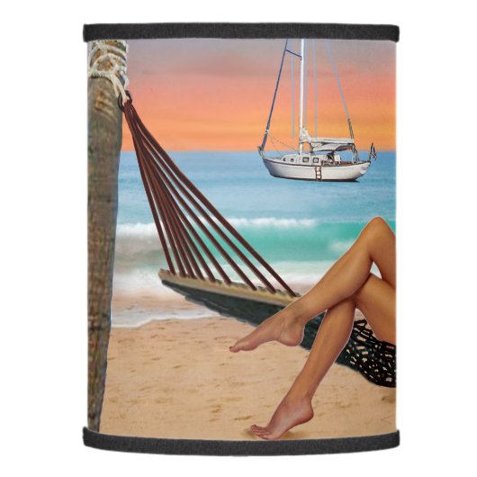 Happy Hour on the Beach Lamp Shade (Left)