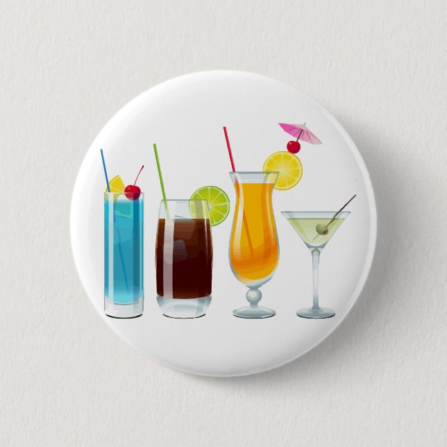 Happy Hour Pinback Button (Front)