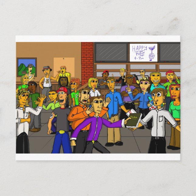 Happy Hour Postcard (Front)