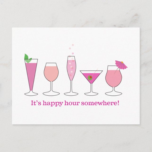 happy hour postcard (Front)