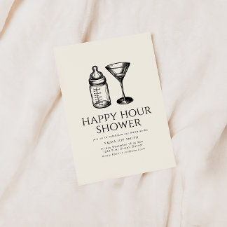 Happy Hour Shower Baby Shower Party Invite