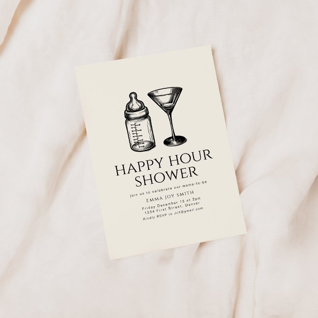 Happy Hour Shower Baby Shower Party Invite (Creator Uploaded)