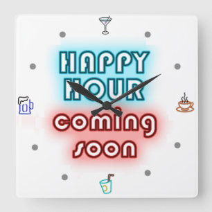 Happy Hour - Wall Clock