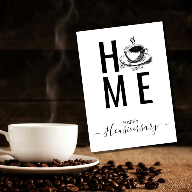 Happy House Anniversary Coffee Housiversary Referr Card (Creator Uploaded)