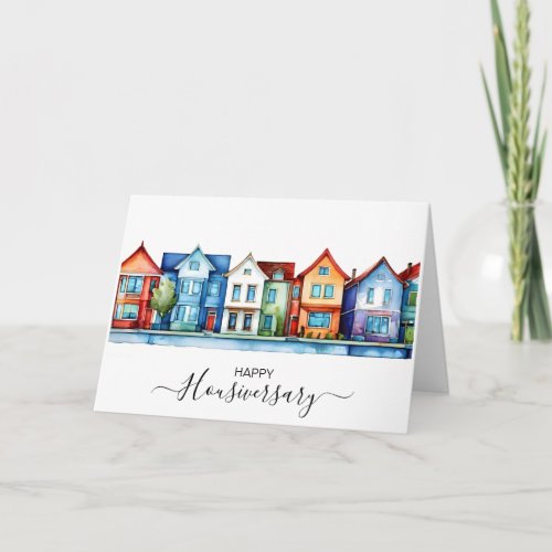 Happy house anniversary housiversary referral card