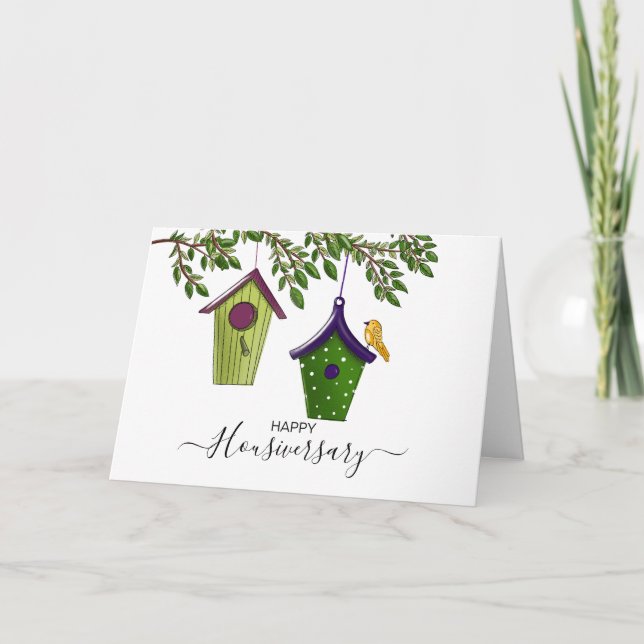 Happy house anniversary housiversary referral card (Front)