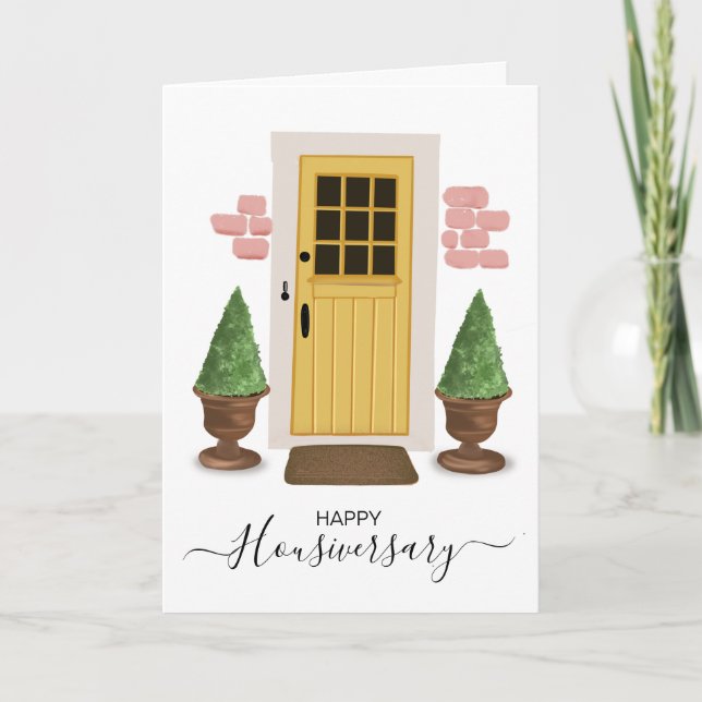 Happy house anniversary housiversary referral card (Front)