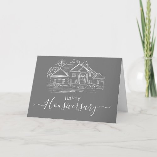 Happy house anniversary housiversary referral card