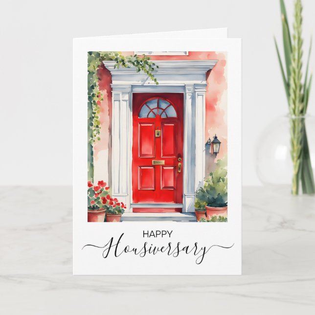 Happy house anniversary housiversary referral card (Front)