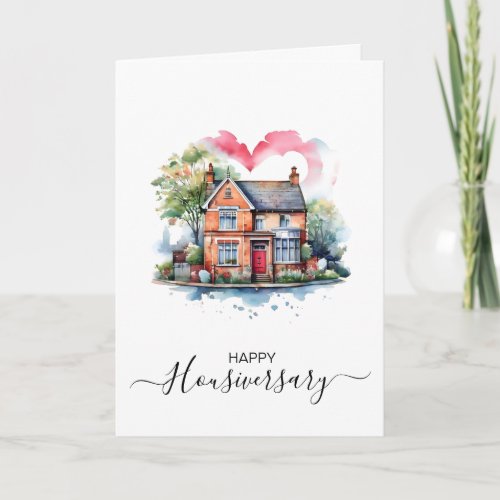 Happy house anniversary housiversary referral card