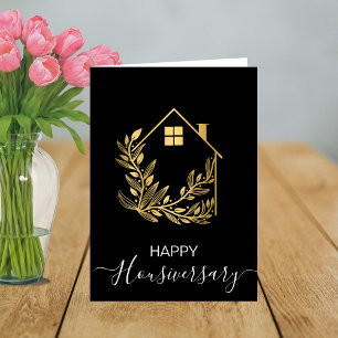 Happy house anniversary housiversary referral card