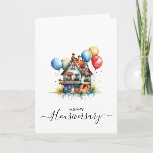 Happy house anniversary housiversary referral card