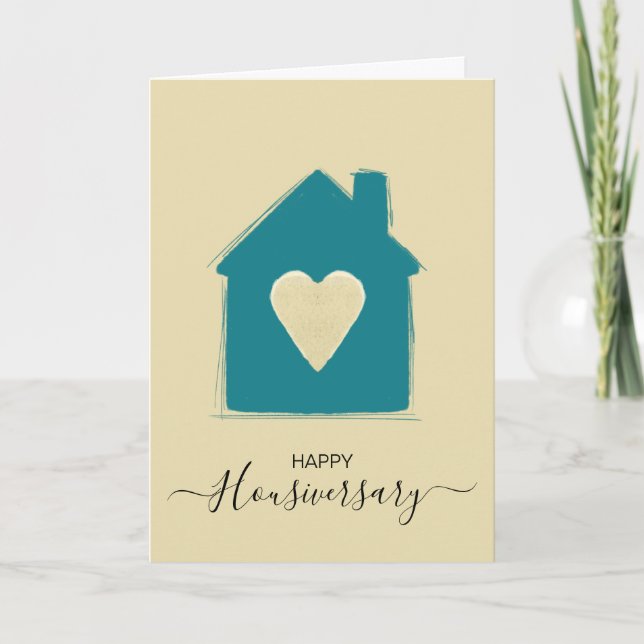 Happy house anniversary housiversary referral card (Front)