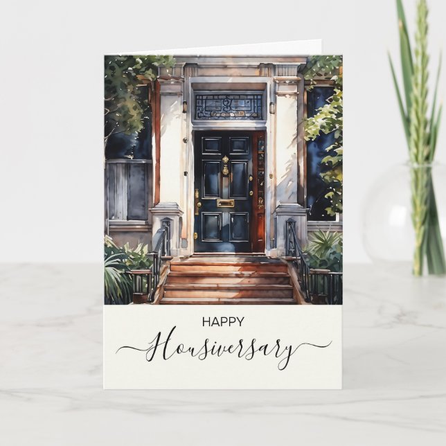 Happy house anniversary housiversary referral card (Front)