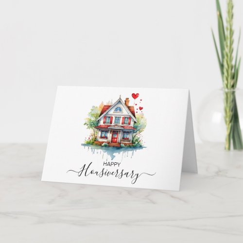 Happy house anniversary housiversary referral card