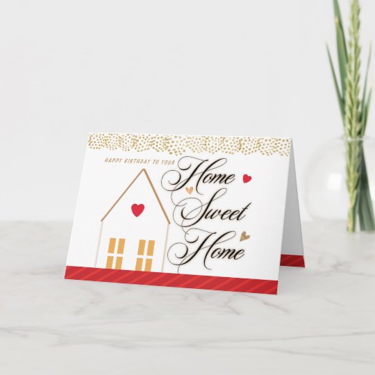 happy house birthday from realtor thank you card zazzle
