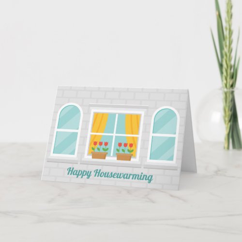 Happy Housewarming Custom Home Real Estate Company Card