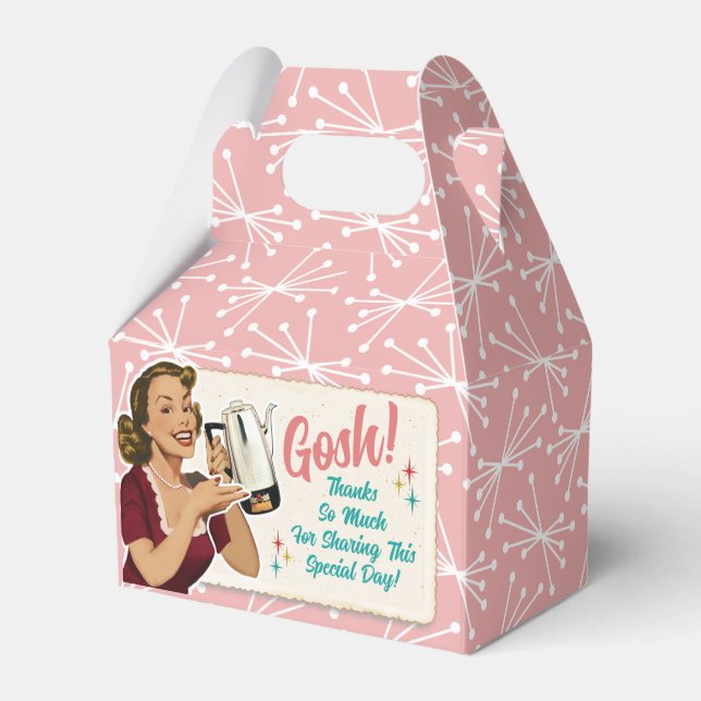 Happy Housewife Bridal Shower Favor Box (Front Side)