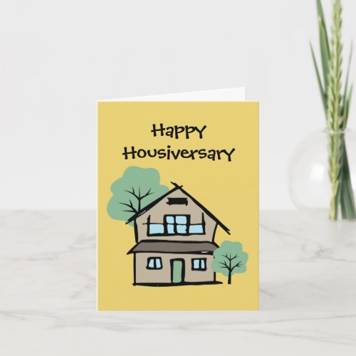 Happy Housiversary Client Appreciation Home Card