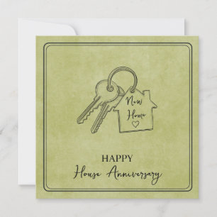 Happy Housiversary House Anniversary Celebration Card