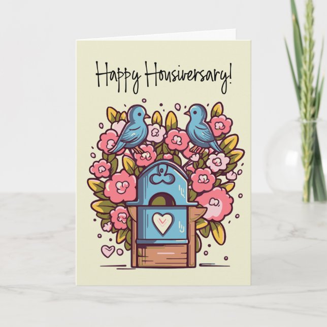 Happy Housiversary Mailbox Home Anniversary Card (Front)