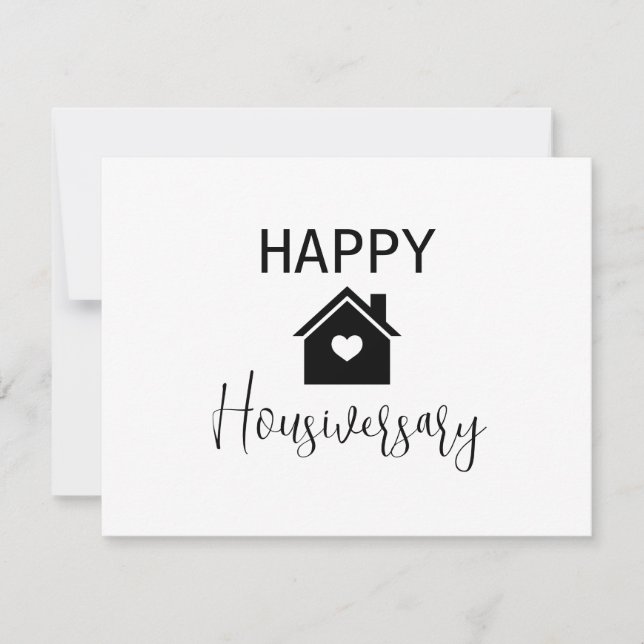 Happy Housiversary Real Estate Card (Front)