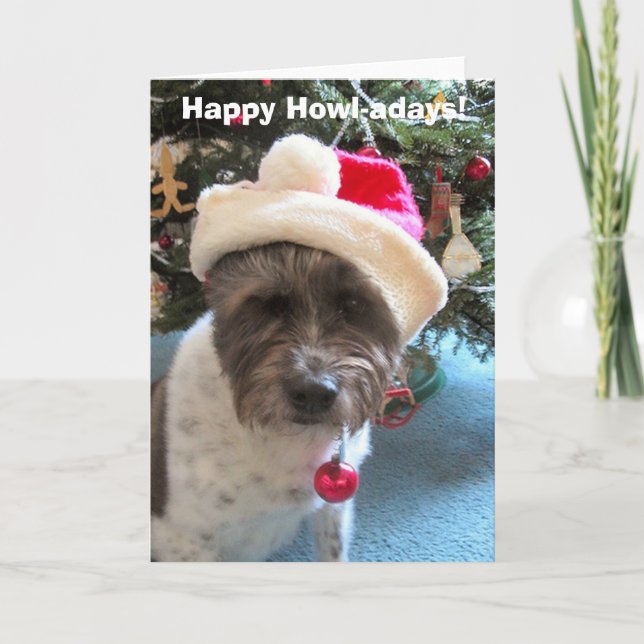 Happy Howl-adays! (Holiday Card) Holiday Card (Front)