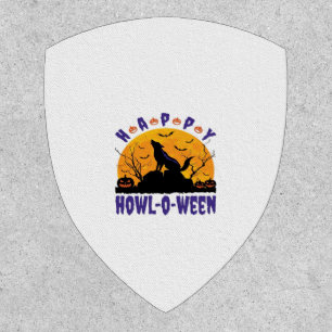 Happy Howl O Ween Howling Halloween Dog Essential  Patch