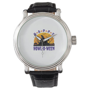 Happy Howl O Ween Howling Halloween Dog Essential Watch