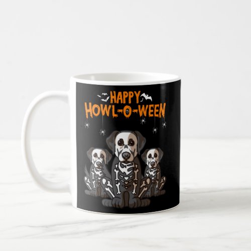 Happy Howl O Ween Labrador Retriver Skeleton Dog H Coffee Mug