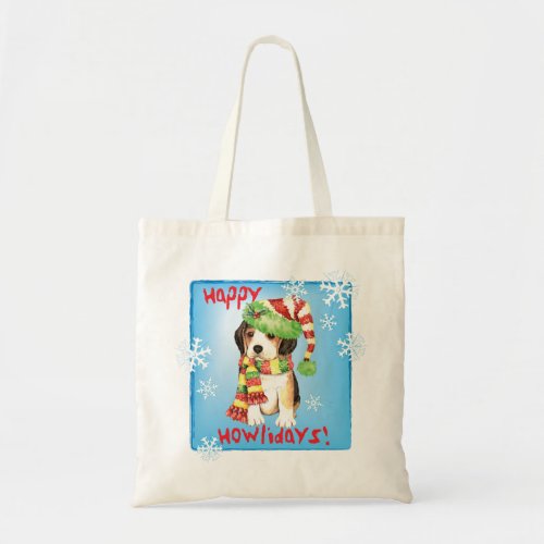 Happy Howliday Beagle Tote Bag