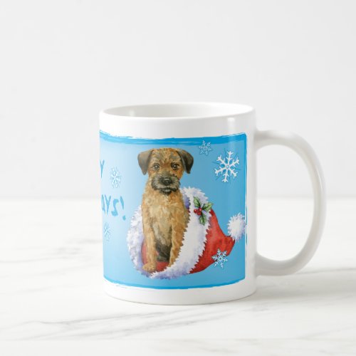Happy Howliday Border Terrier Coffee Mug