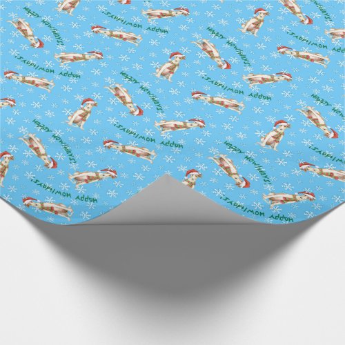 Happy Howliday Borzoi Wrapping Paper