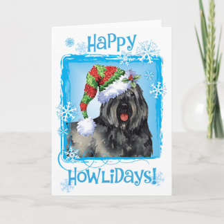 Happy Howliday Bouvier Holiday Card
