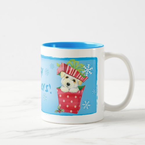 Happy Howliday Coton Two_Tone Coffee Mug